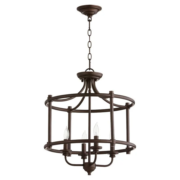Rossington Four-Light Convertible Semi-Flush Mount Ceiling Fixture/Pendant