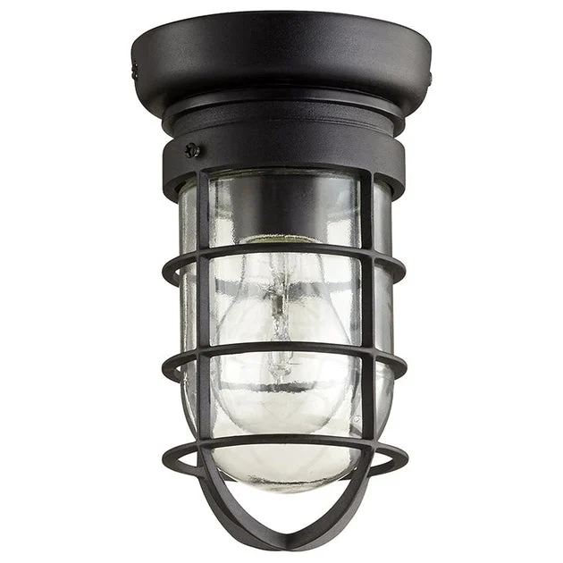 Bowery Single-Light Outdoor Flush Mount Ceiling Fixture