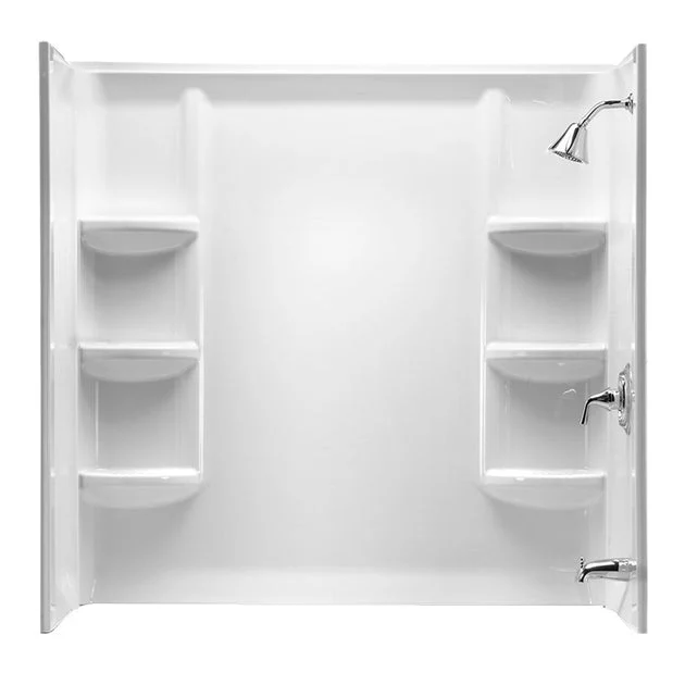 Studio 60"L x 32"W Three-Piece Alcove Bathtub Wall Set