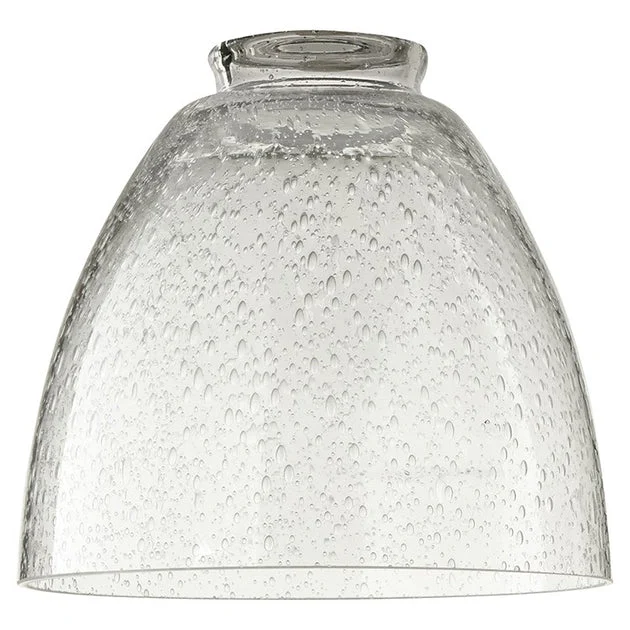 Replacement Clear Seeded Glass Dome Shade with 2.25" Fitter