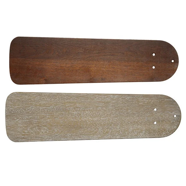 Replacement 52" Type 1 Semi-Square Indoor Ceiling Fan Blades Set of 5 - Walnut/Weathered Oak