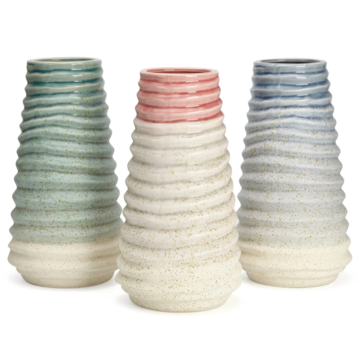 IMAX Worldwide Home Ella Ceramic Vases - Ast 3