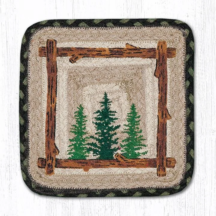 Earth Rugs PP-116 Tall Timbers Oblong Printed Swatch 10``x15``
