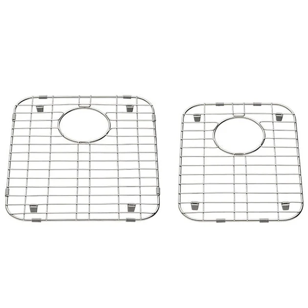 16"x13"/14"x11" Stainless Steel Bottom Grid Sink Rack 2-Pack