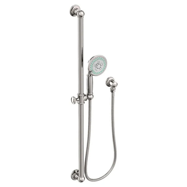 Traditional Three-Function Handshower Set with Slide Bar