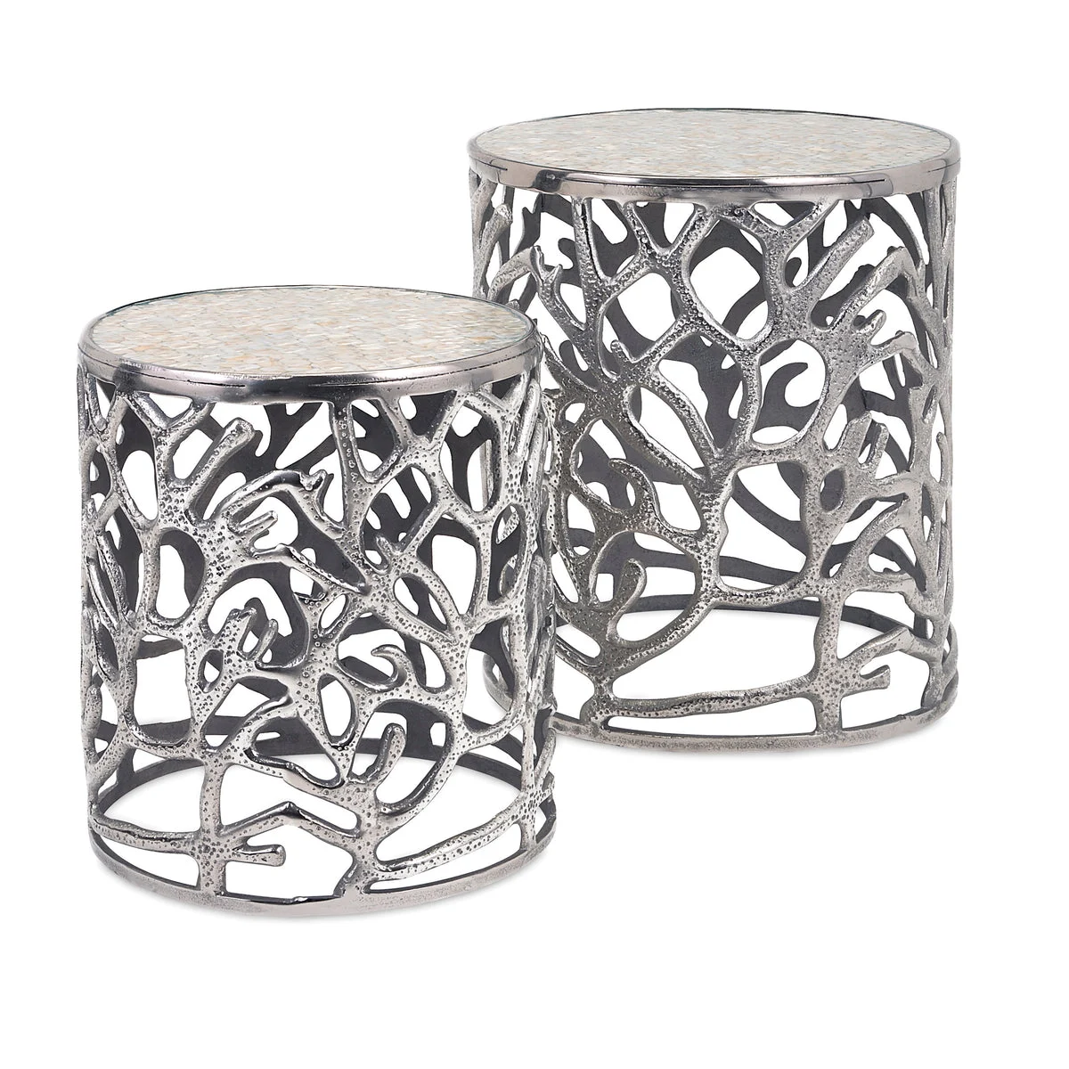 Imax Worldwide Home Daltry Coastal Tables - Set of 2