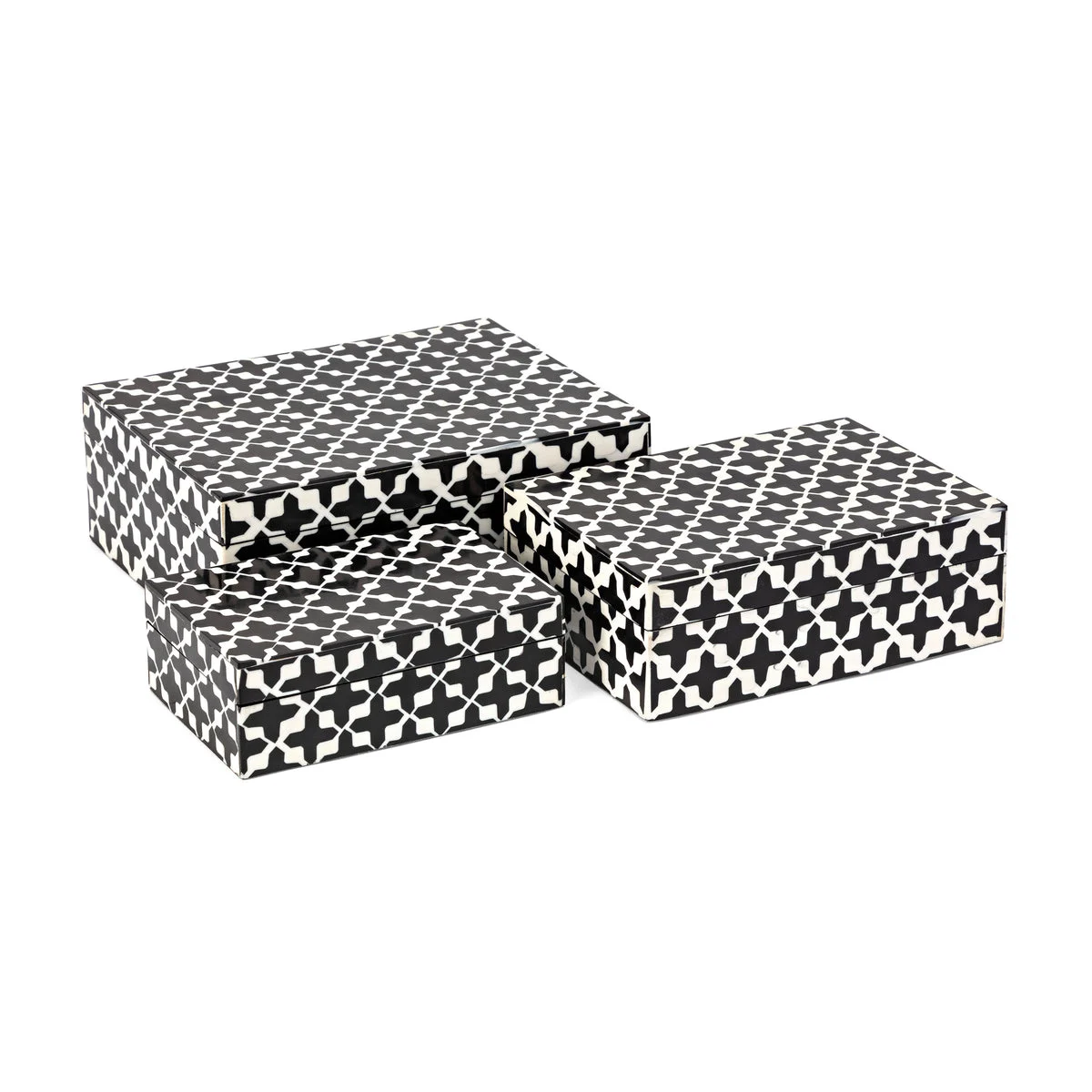 IMAX Worldwide Home Lizzie Bone Boxes - Set of 3