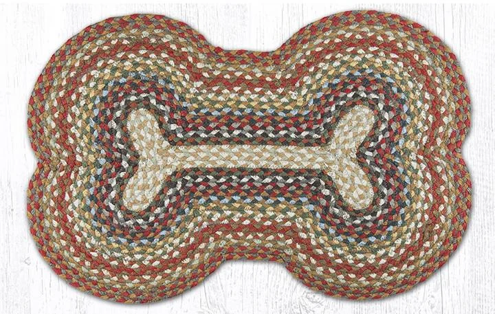 Earth Rugs DB-300 Honey/Vanilla/Ginger Large Dog Bone 18``x28``