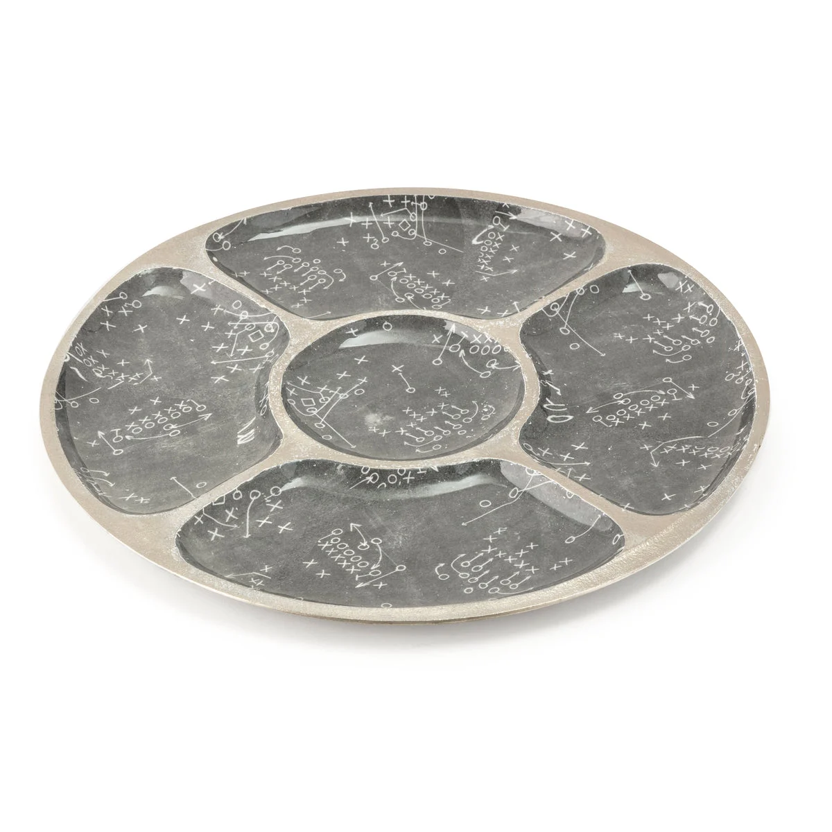 Imax Worldwide Home TY Tailgate Aluminum Chip and Dip Serving Tray