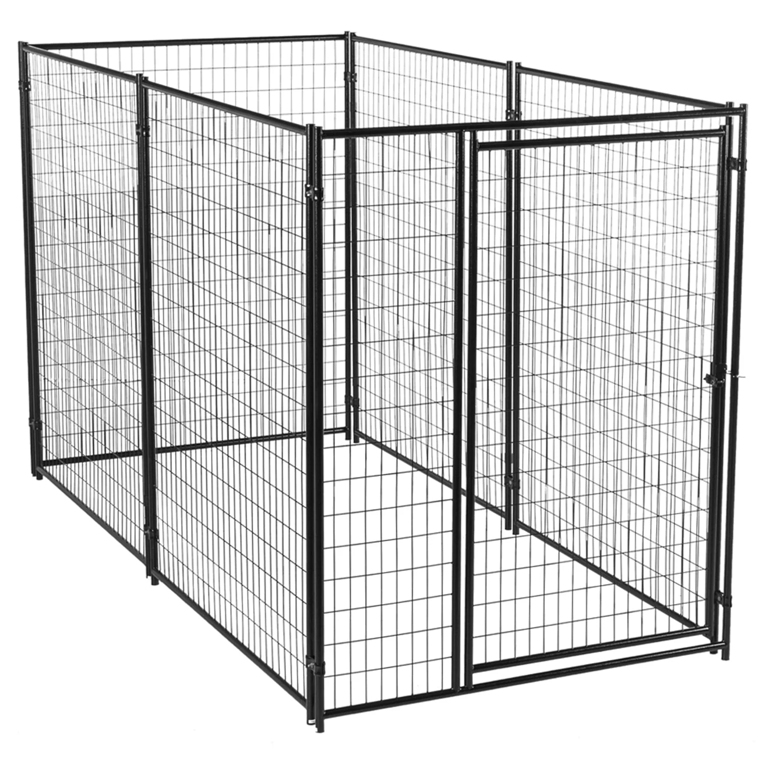 Lucky Dog Large Modular Welded Wire Box Indoor Outdoor Dog Kennel, 10x5x6 Feet