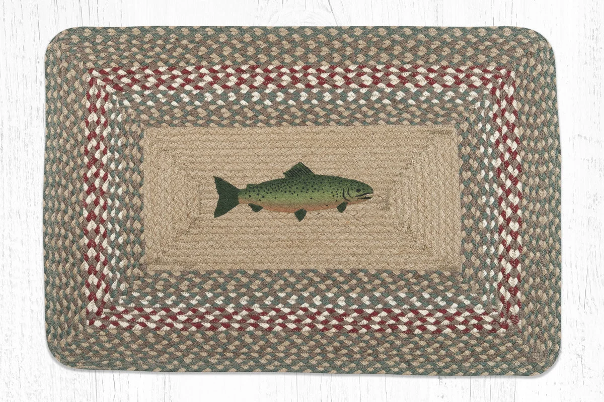 Earth Rugs PP-09 Fish Oblong Patch 20``x30``