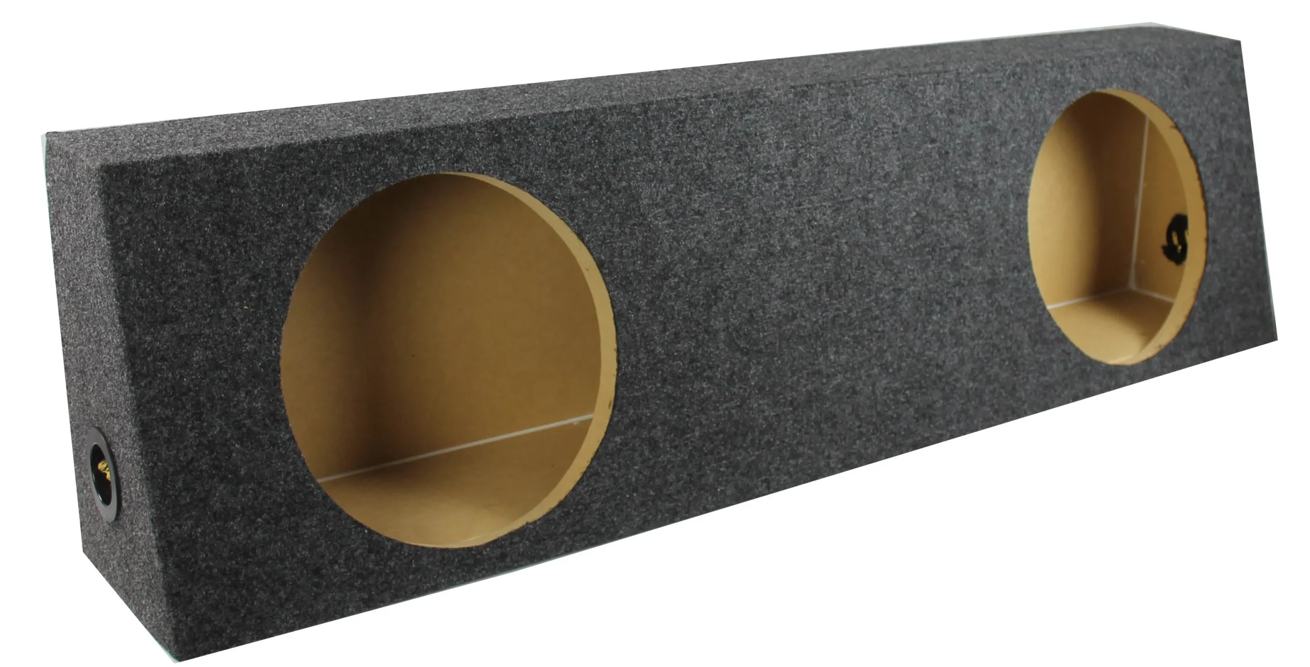 QPower 2 Hole 12 Inch Subwoofer Enclosure for GMC & Chevy Single Cab Truck