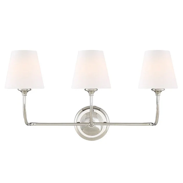 Sylvan Three-Light Bathroom Vanity Fixture