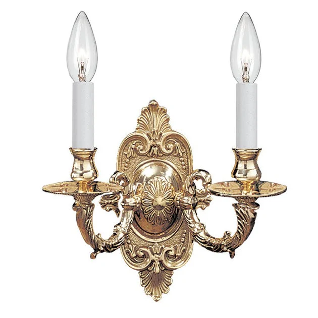 Cast Brass Two-Light Wall Sconce - OPEN BOX