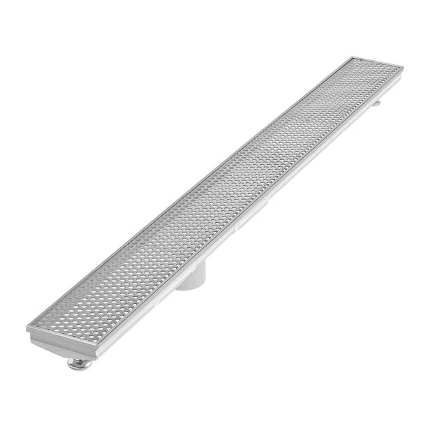 Drain Kit Delmar Perforated Adjustable Linear Satin 72 Inch 316 Marine Grade Stainless Steel for 3IN High Flow Drain Outlet