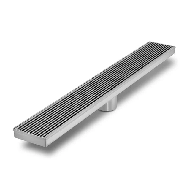 Drain Delmar Wedgewire Polished Linear 28 Inch 316 Marine Grade Stainless Steel