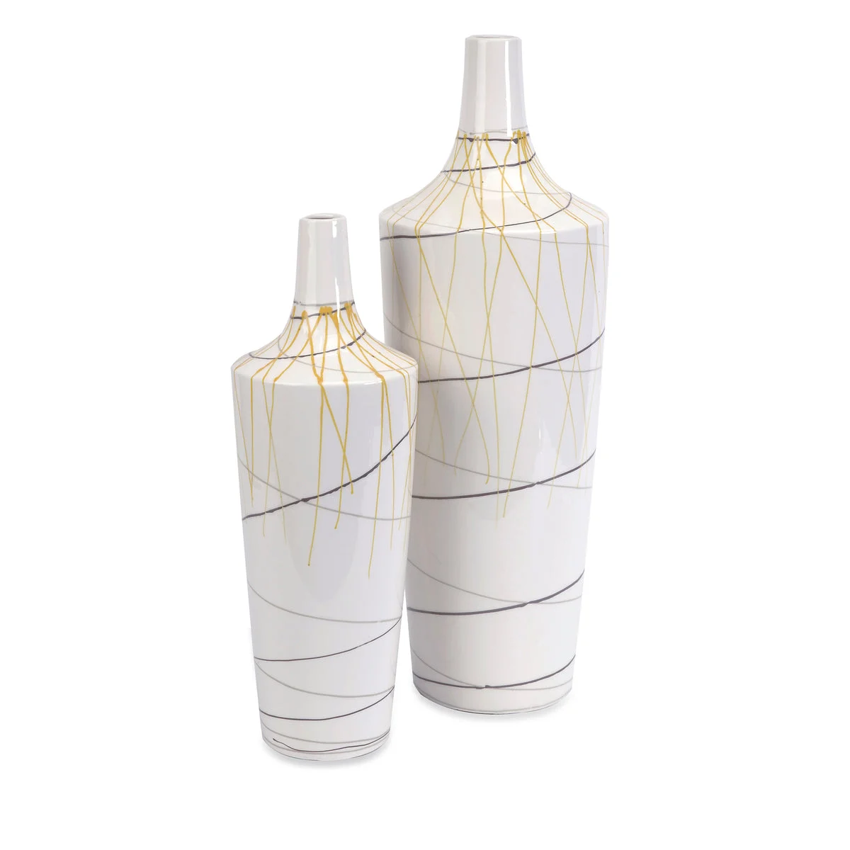 IMAX Worldwide Home Curasso Retro Finish Vases - Set of 2