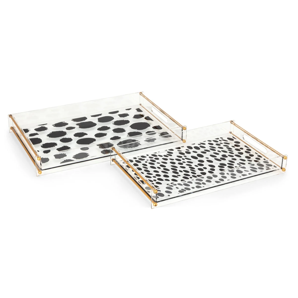 IMAX Worldwide Home Pongo Acrylic Decorative Tray - Set of 2