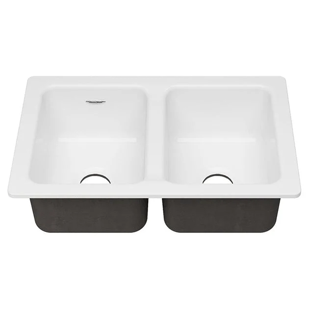 Delancey 30" x 19" Double Bowl Cast Iron Undermount Kitchen Sink
