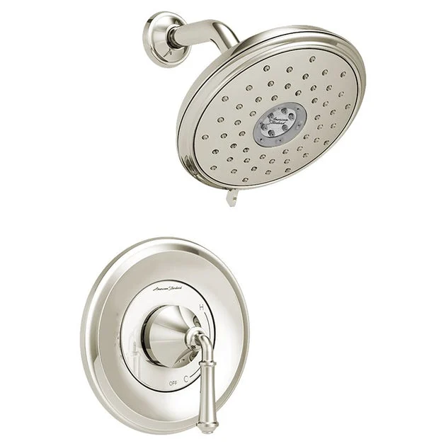Delancey Pressure Balance Shower Valve Trim with Cartridge and Water-Saving Showerhead - OPEN BOX