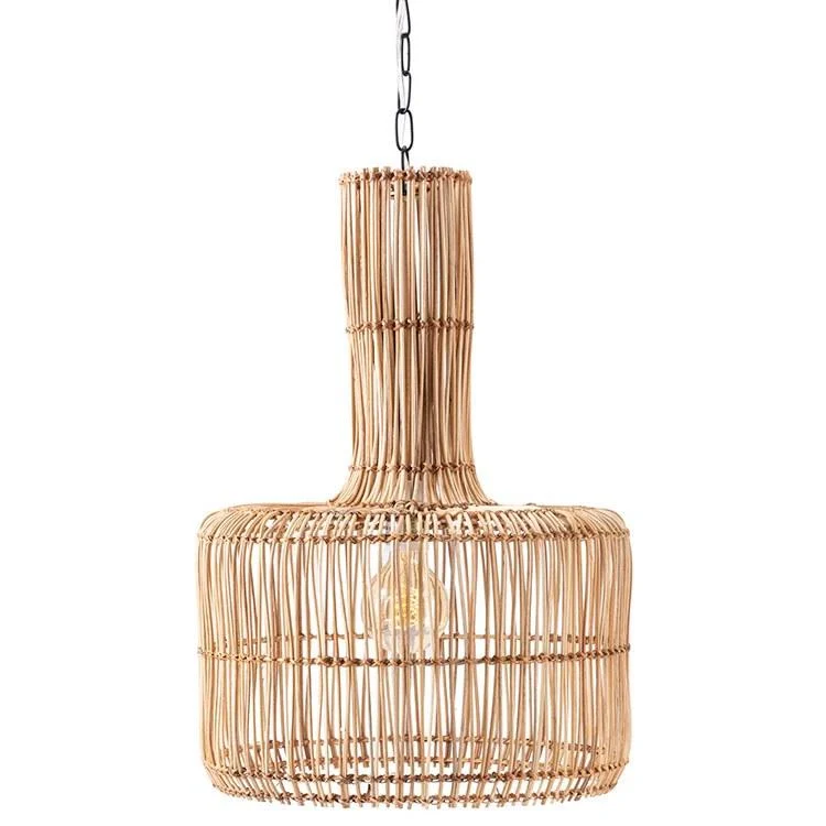 IMAX Worldwide Home Acerra Woven Wicker Pendant Light