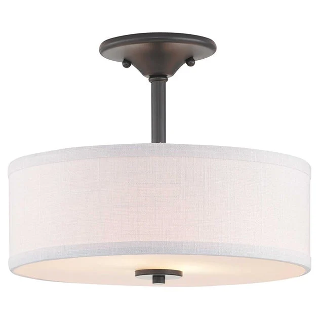 Inspire Two-Light Semi-Flush Mount Ceiling Fixture