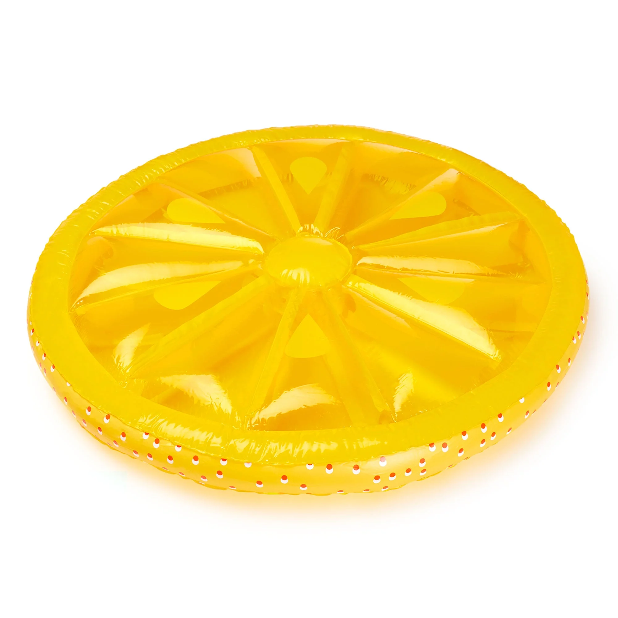 Swimline 9054Y Inflatable 60" Lemon Slice Island Pool Float Water Raft, Yellow