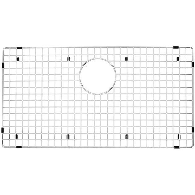 Sink Grid Precis Center Rear Drain Stainless Steel for 30 Inch Single Bowl Sink 16-1/8 Inch