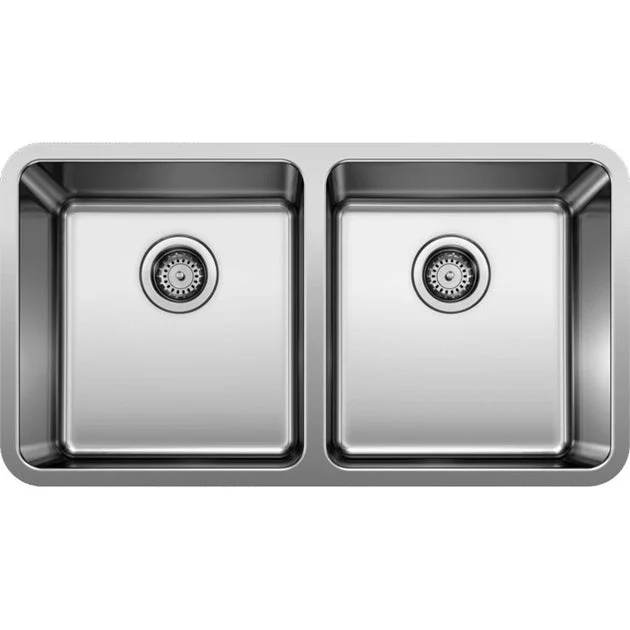 Formera 33" Equal Double Bowl Stainless Steel Undermount Kitchen Sink