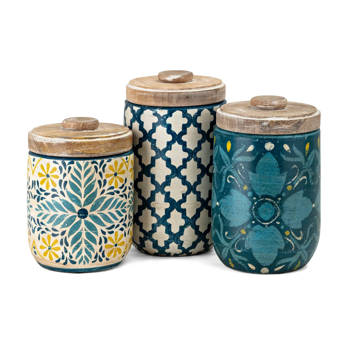 IMAX Worldwide Home Solaro Terracotta Decorative Canisters - Set of 3