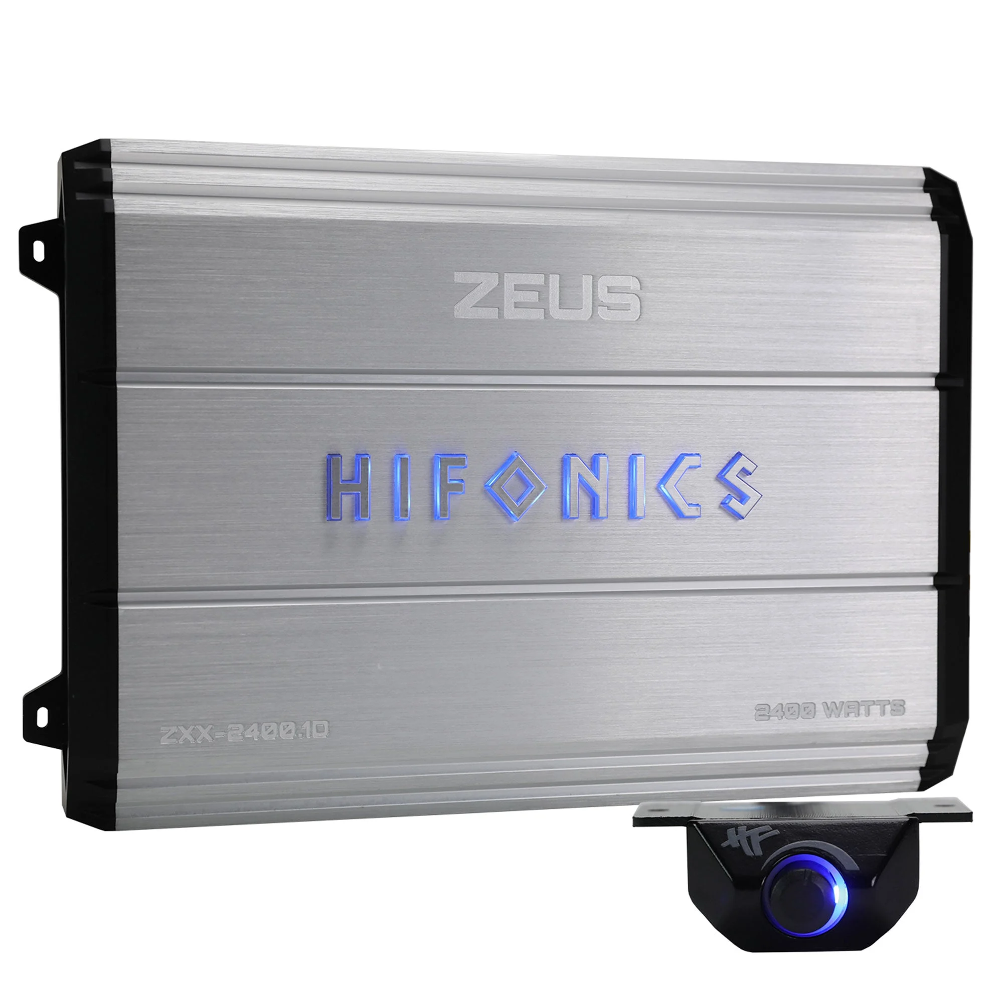 Hifonics Zeus 2400W Max Class D Monoblock Car Audio Amp & Bass Knob, ZXX-2400.1D