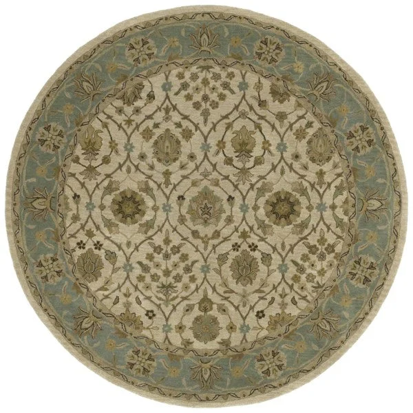 Kaleen Rugs Tara Rounds Collection 7710-01 Ivory Area Rug