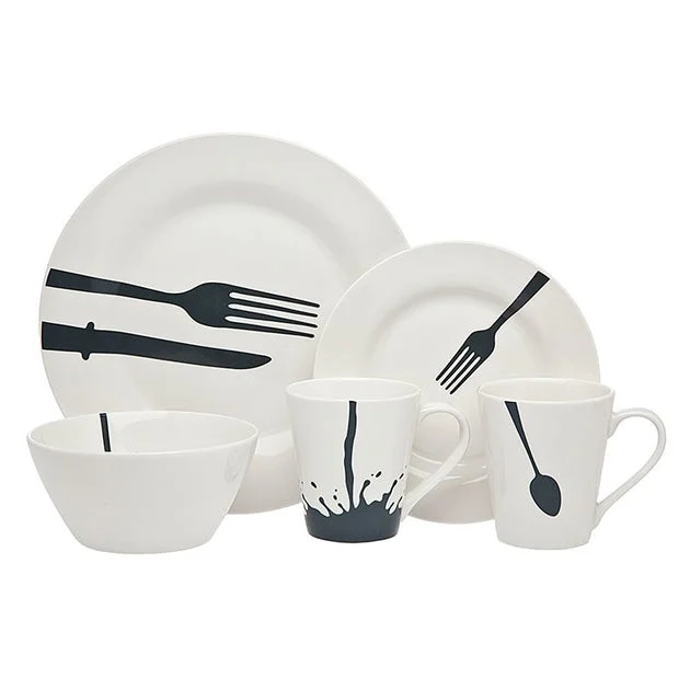 Acme Diner Sixteen-Piece Dinnerware Set