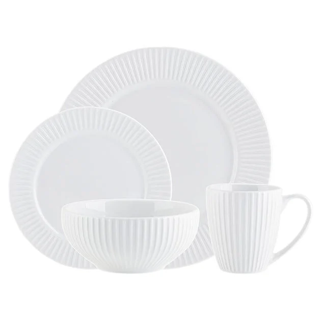 Inventure Plain Sixteen-Piece Dinnerware Set