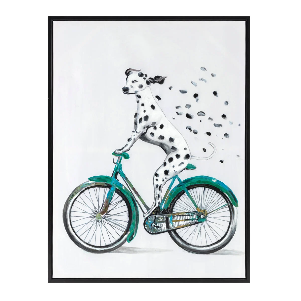 IMAX Worldwide Home Pongo on a Bike Oil Painting