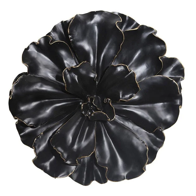 15.5" Black Wall Flower