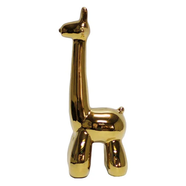 Gold Giraffe Balloon Animal