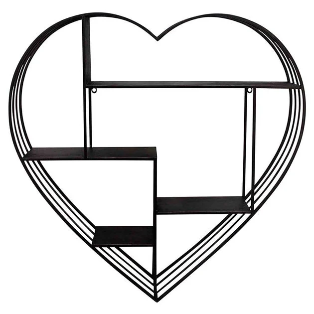 31.5" Metal Heart Wall Shelf