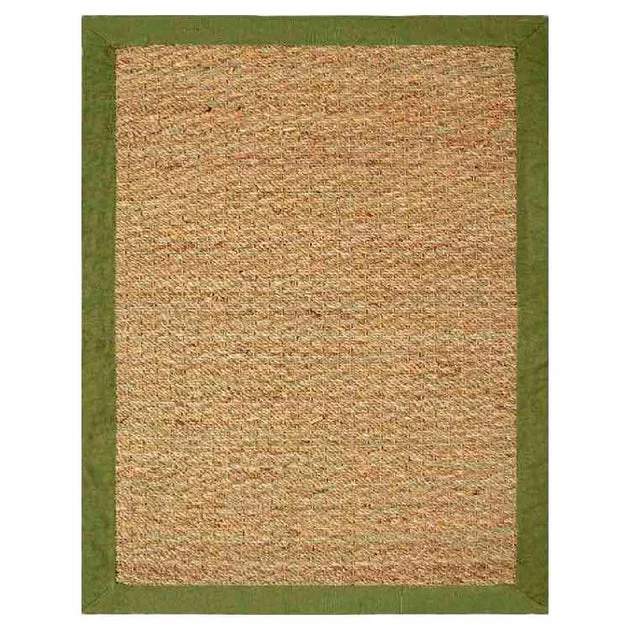 24" x 36" Seagrass Area Rug with Sage Border