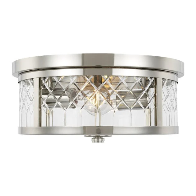 Alec Two-Light Flush Mount Ceiling Fixture by Alexa Hampton