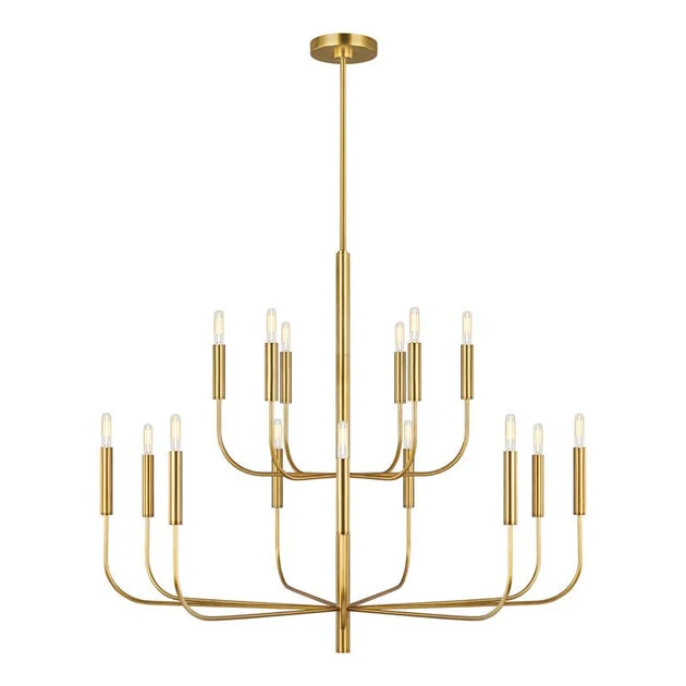 Brianna Fifteen-Light Two-Tier Chandelier by Ellen