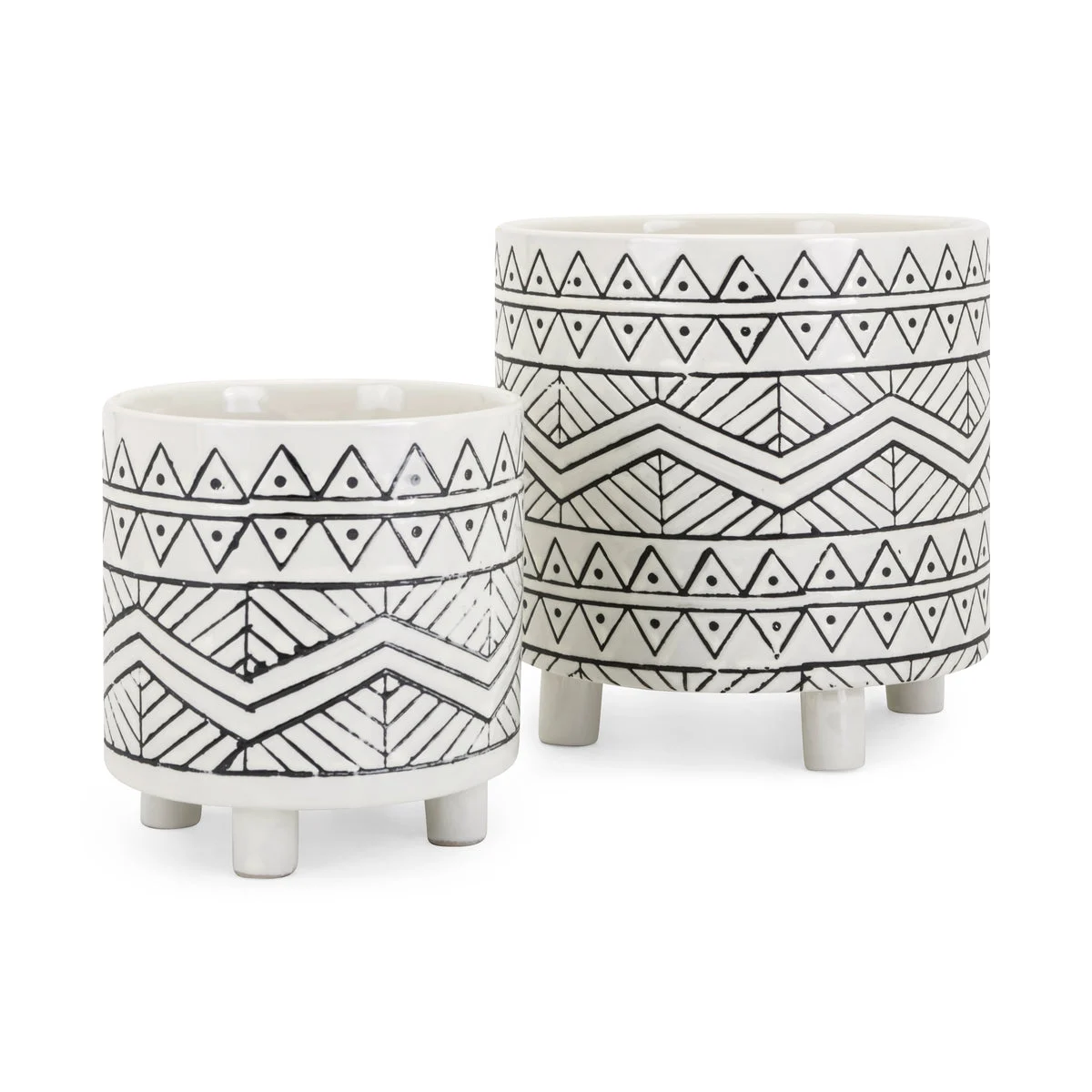 IMAX Worldwide Home Ratlif Planters - Set of 2