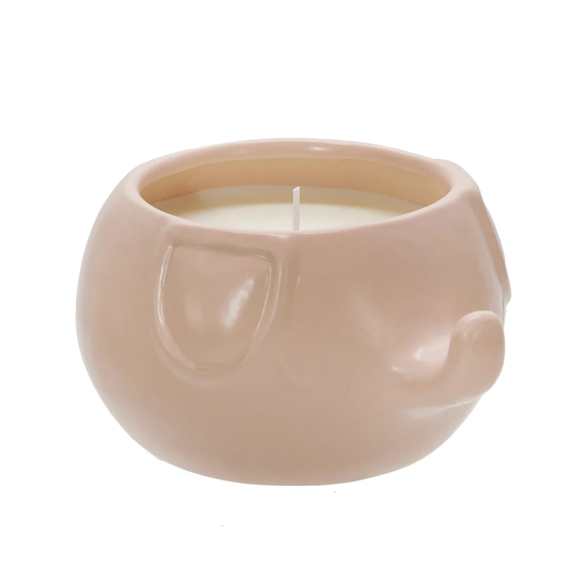 Sagebrook Home 7.5`` Elephant Candle By Liv & Skye, Flower Petals