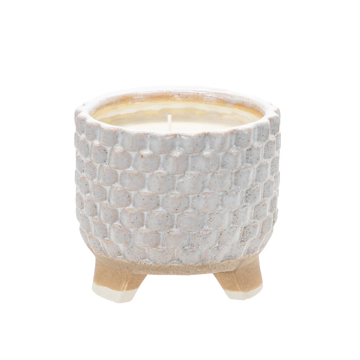 Sagebrook Home 5.5`` Woven Candle By Liv & Skye, Flower Petals