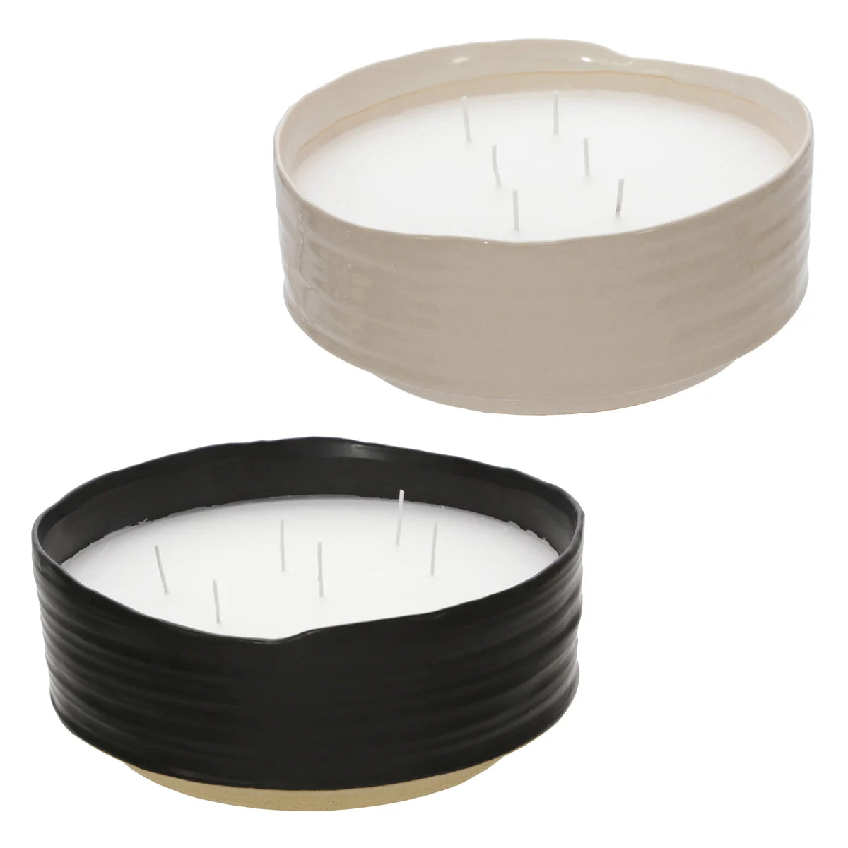 Sagebrook Home 80075 10`` Single Wick. Low Bowl, Citronella Candle, 2 Asst