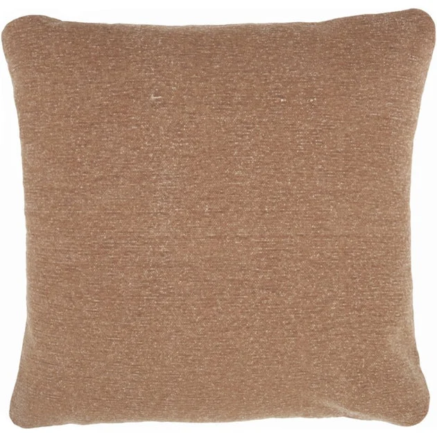 Life Styles Stonewash Solid Clay 20" x 20" Throw Pillow