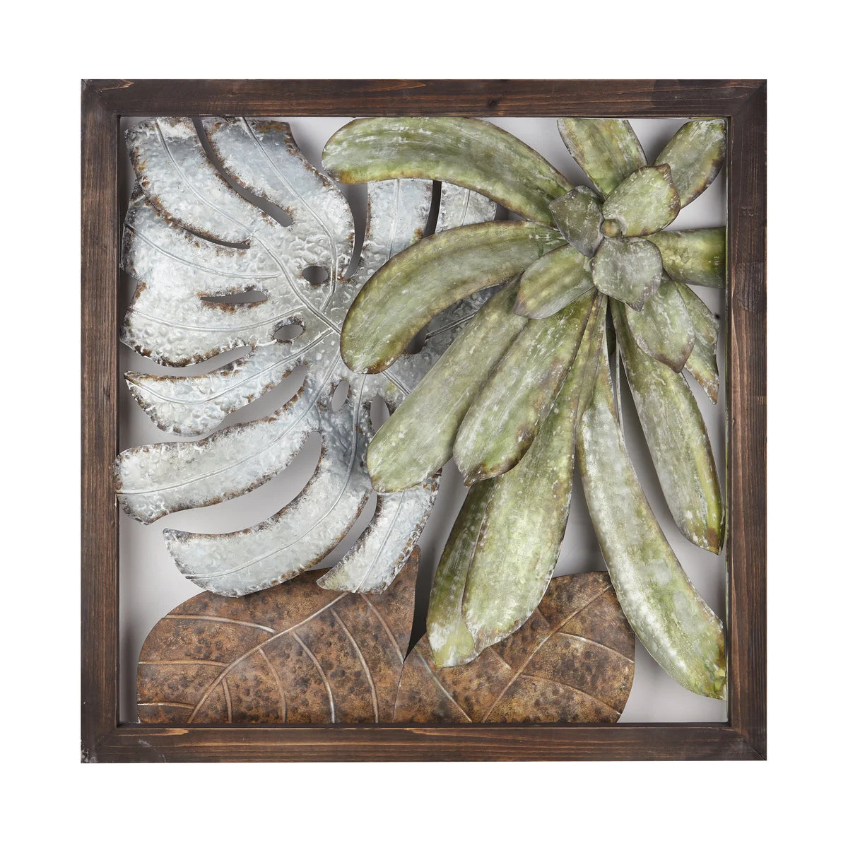 IMAX Worldwide Home Arabinda Palm Leaves Framed Wall Decor