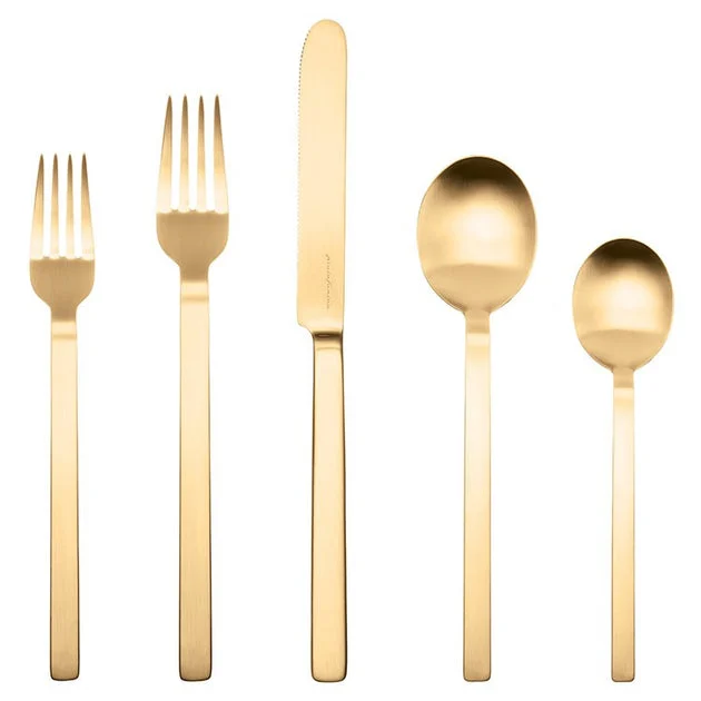 Stile 20-Piece Ice Oro Flatware Set