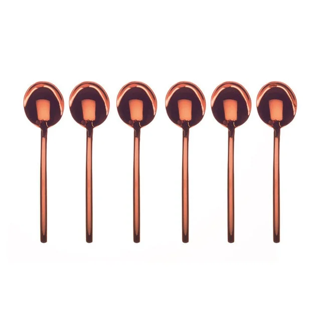 Due Bronzo Coffee Spoons Set of 6
