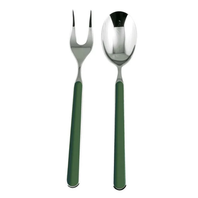 Fantasia Two-Piece Green Serving Set